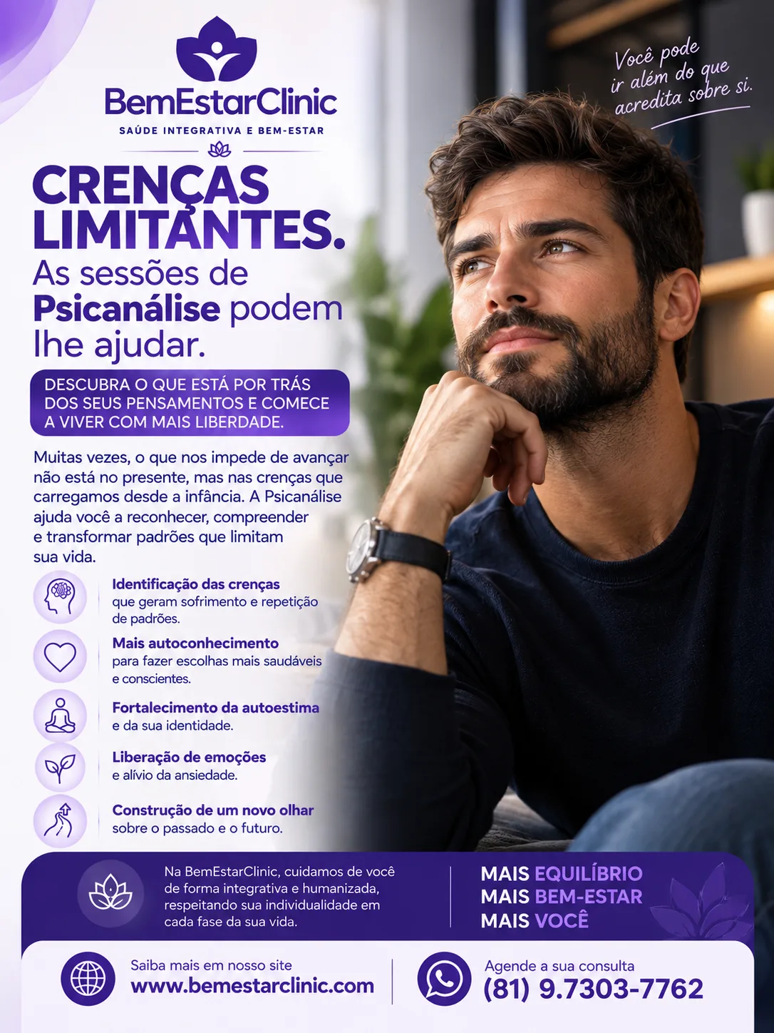 🧠 CRENÇAS LIMITANTES — BemEstarClinic, Caruaru-PE
